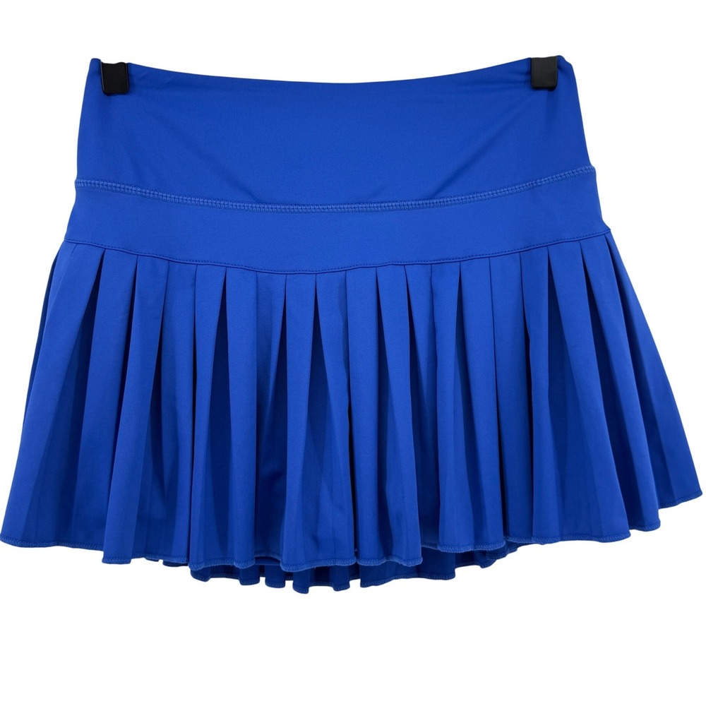 Gold Hinge Pleated Tennis Skirt Skort Royal Blue Women S Preppy Pickleball